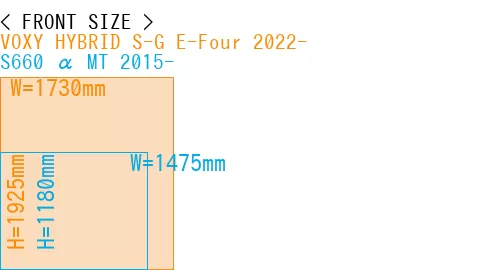#VOXY HYBRID S-G E-Four 2022- + S660 α MT 2015-